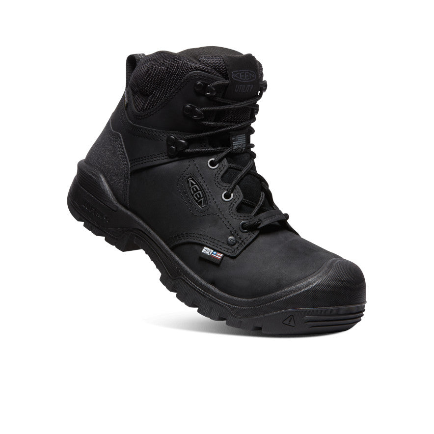 Vyriški „Independence“ 6 colių neperšlampami batai (su anglies pluošto pirštų apsauga) Black/Black - Paveikslėlis 3