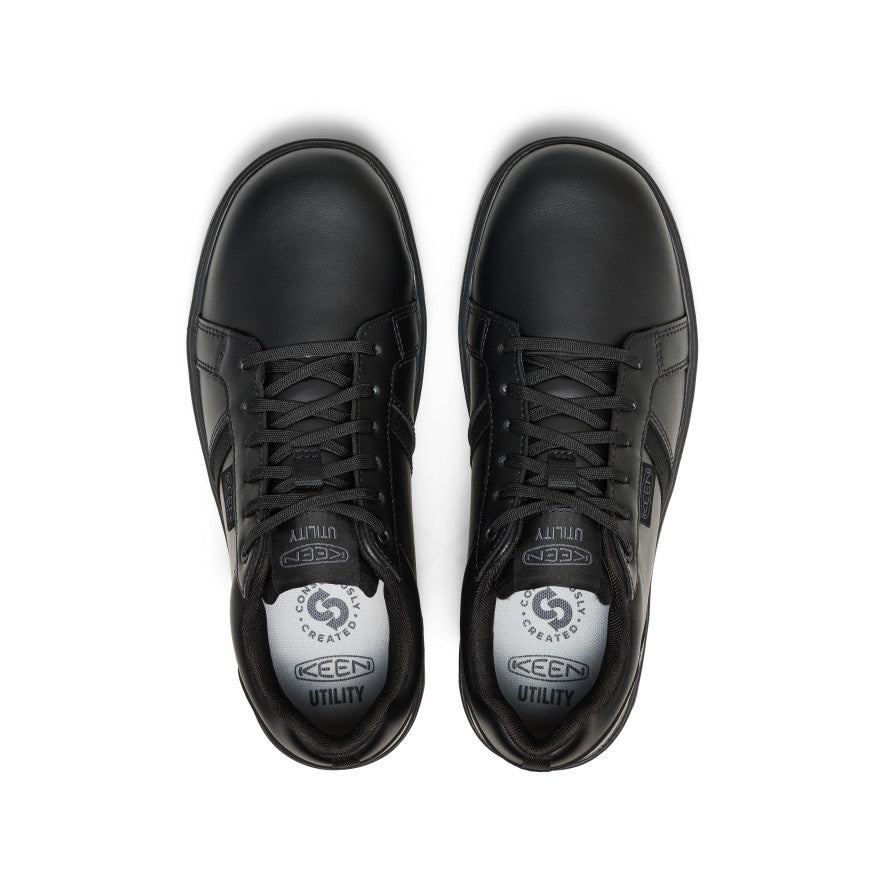 Men's Kenton WTX Work Shoe (Soft Toe) Black/Black - Image 4