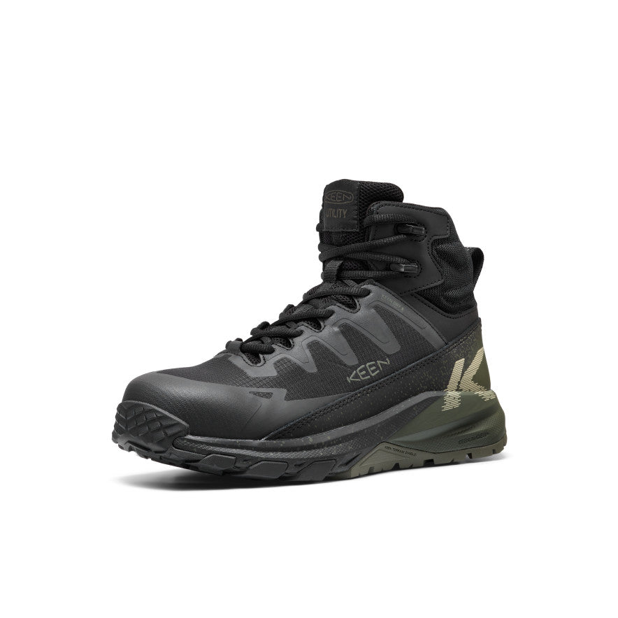 Men's Targhee Blur Waterproof Work Boot (Carbon Toe) Forest Night/Black - Image 3