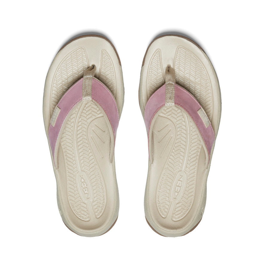 Moteriškos odinės šlepetės „Kona“ Nostalgia Rose/Plaza Taupe
