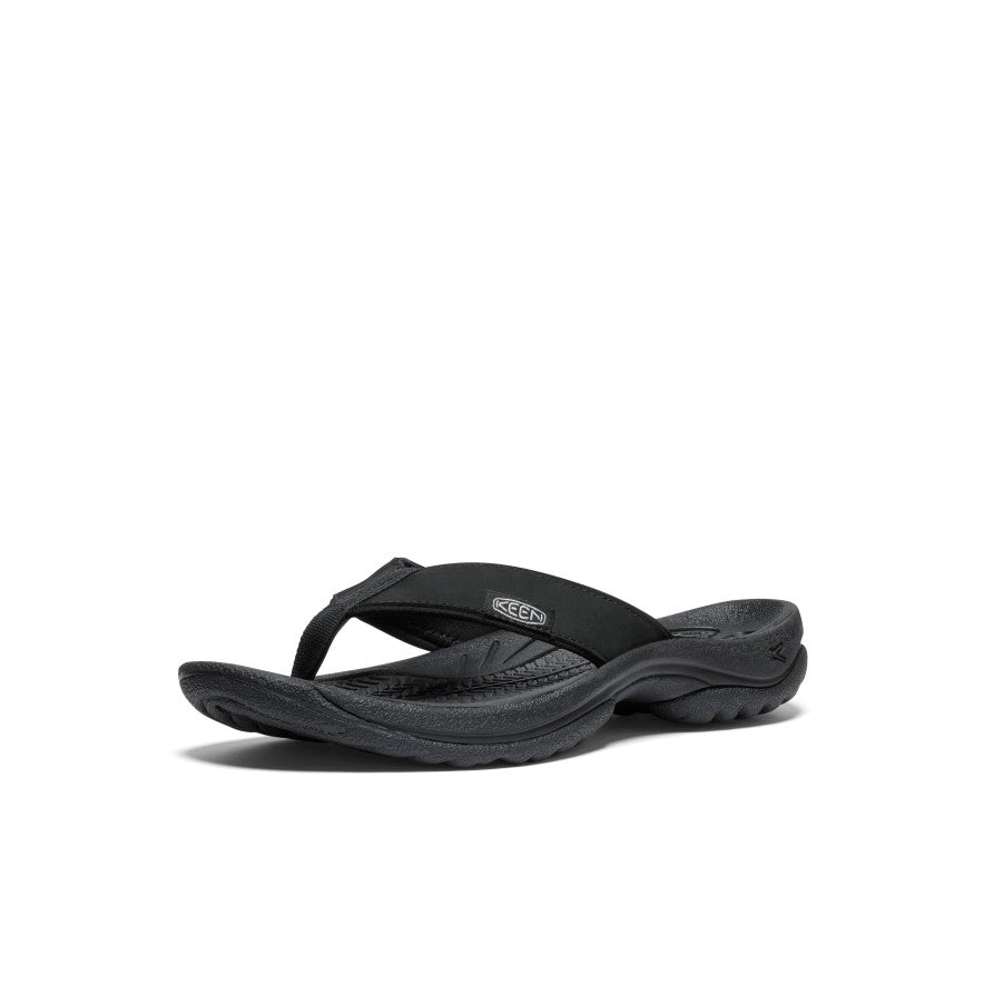 Moteriškos odinės šlepetės „Kona“ Black/Vapor