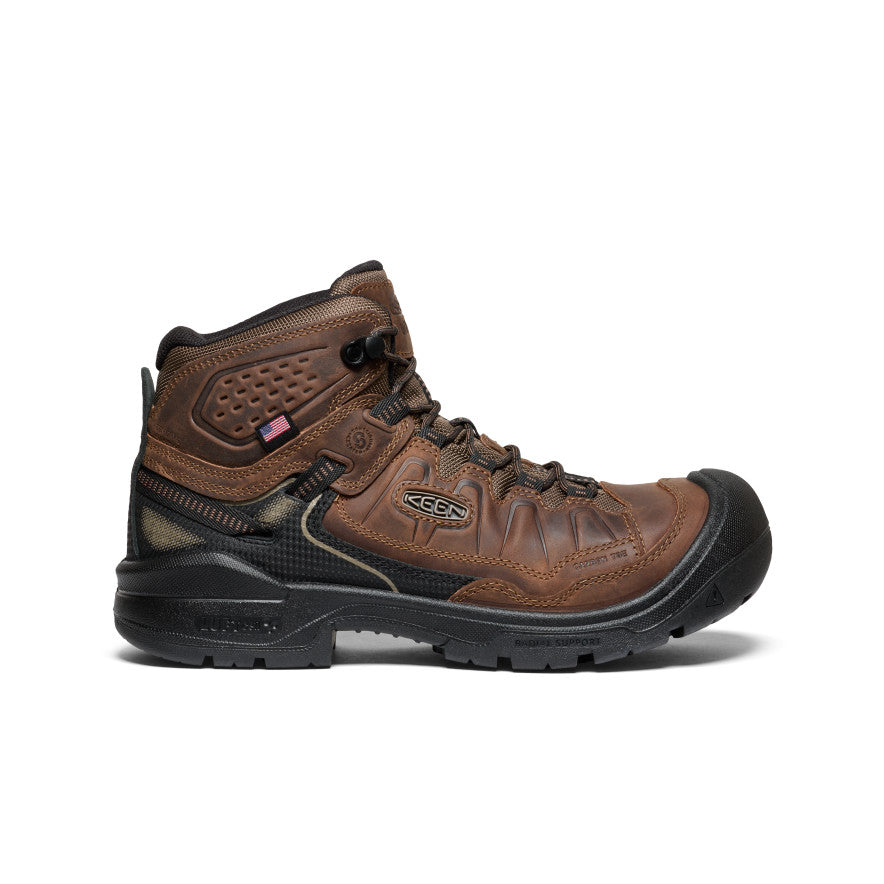 Men's Targhee IV Waterproof Work Boot (Carbon Toe) Dark Earth/Black - Image 1