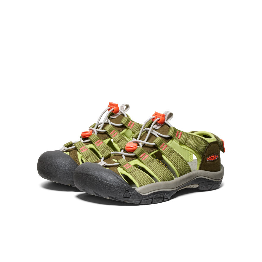 Big Kids' Newport Boundless Sandal Dark Olive/Scarlet Ibis