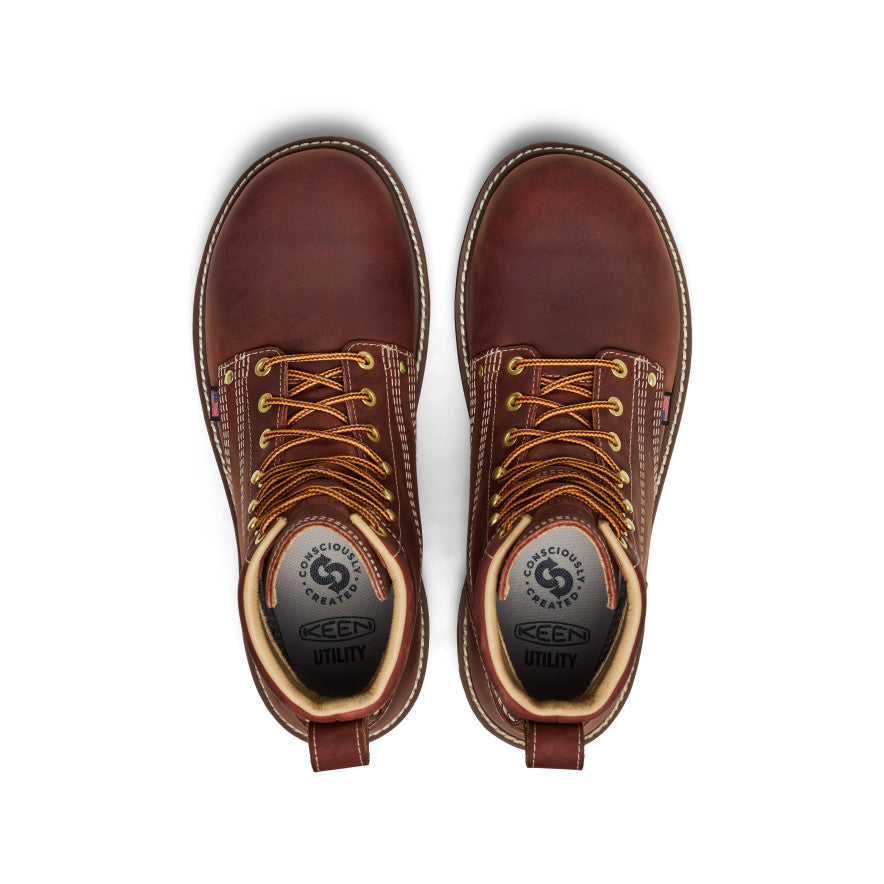 Men's Liberty 6" Waterproof 90° Heel Boot (Soft Toe) Bombay Brown/Gum - Image 4