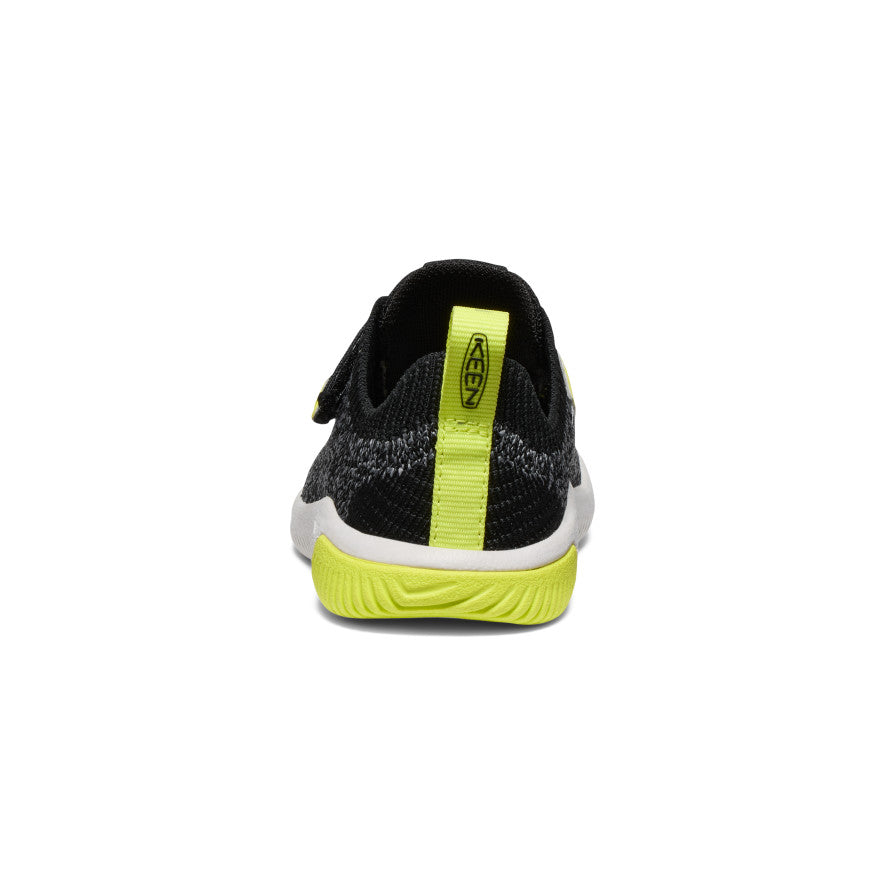 Kūdikio megzti bateliai su dvigubu dirželiu „KNX Knit Double Strap“ Black/Evening Primrose