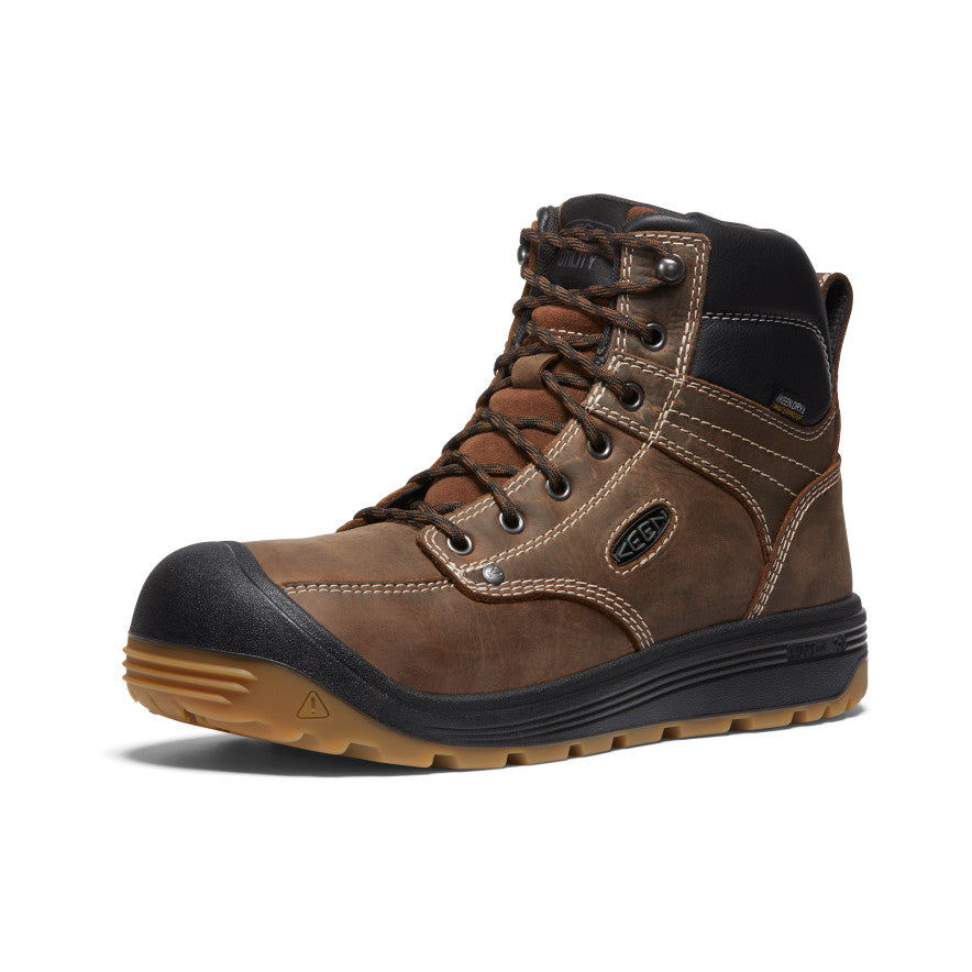 Men's Fort Wayne 6" Waterproof (Soft Toe) Dark Earth/Gum - Image 3