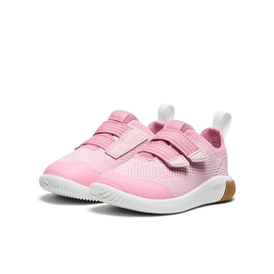 Kūdikio megzti bateliai su dvigubu dirželiu „KNX Knit Double Strap“ Orchid Smoke/Pale Lilac