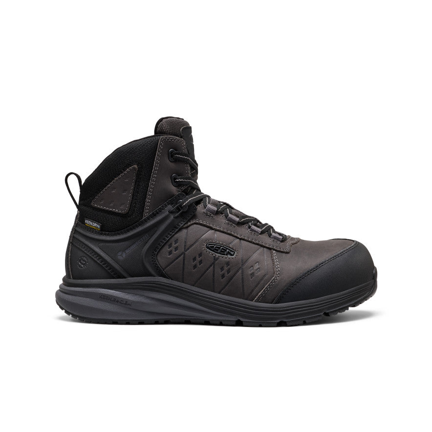 Men's Vista Energy Leather Mid Waterproof SG (Carbon Toe) Magnet/Black - Image 1