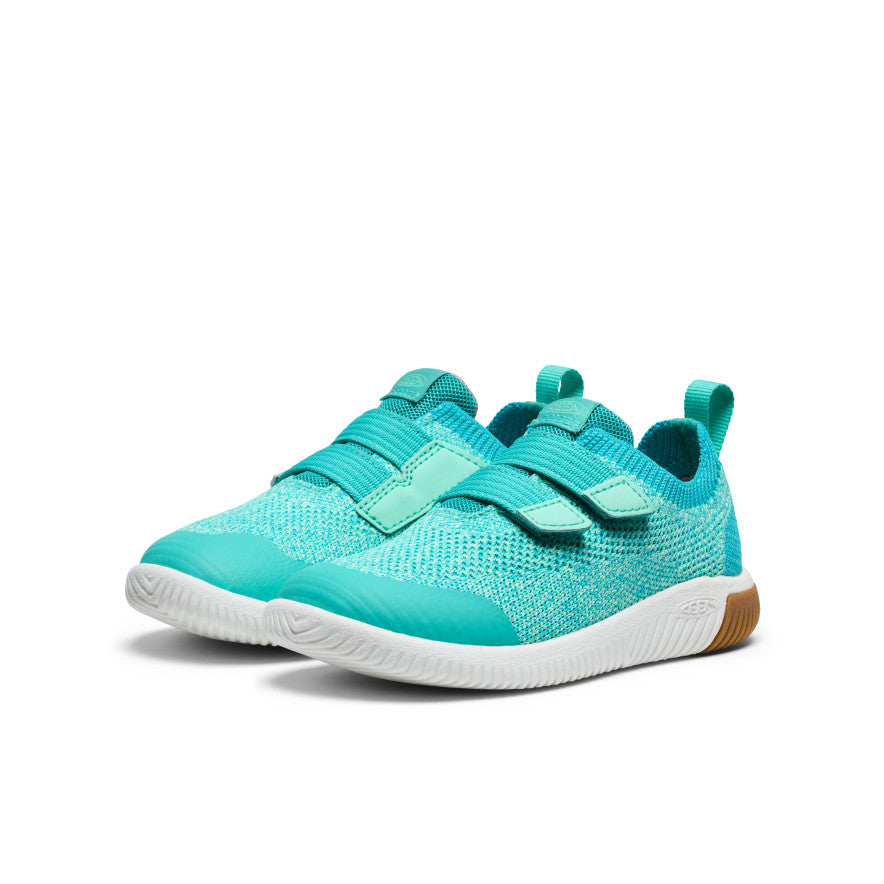 Mažylių KNX megztas dvigubas dirželis Bright Aqua/Cabbage