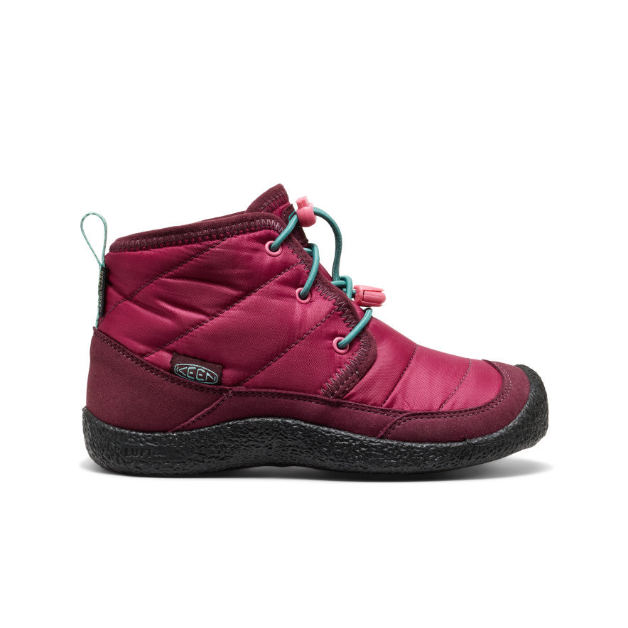 Big Kids' Howser II Waterproof Chukka Beaujolais/Pool Blue