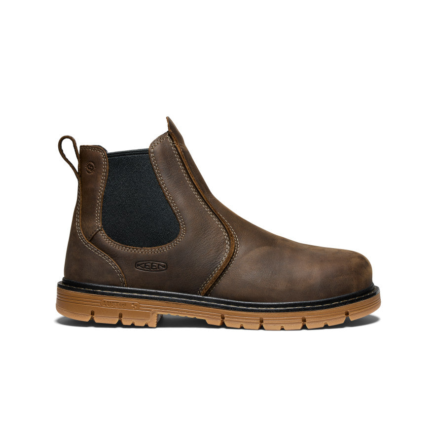 Men's San Jose Chelsea 90° Heel Boot (Aluminum Toe) Cascade Brown/Gum - Image 1