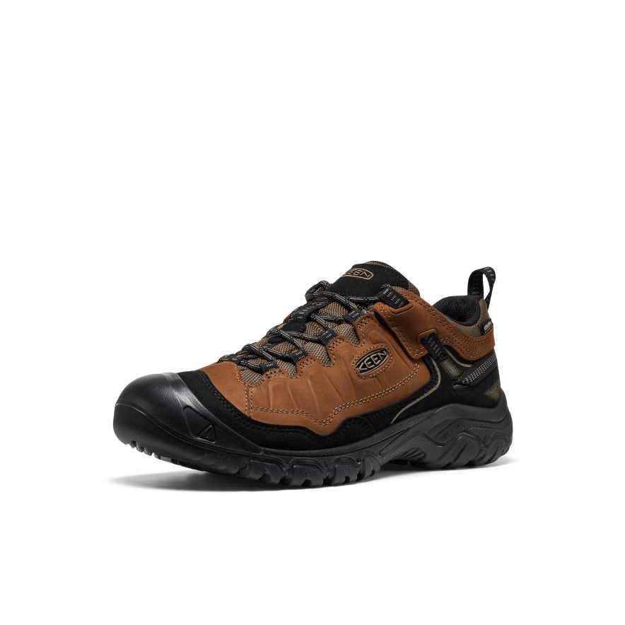Men's Targhee IV Wide Waterproof Hiking Shoe Bison/Black - Image 3
