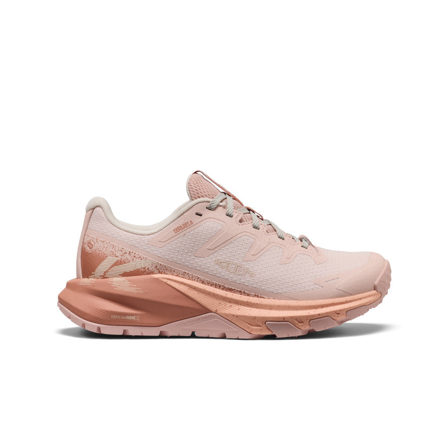 Moteriški vandeniui atsparūs žygio batai „Targhee Apex“ Cameo Rose/Peach Fuzz