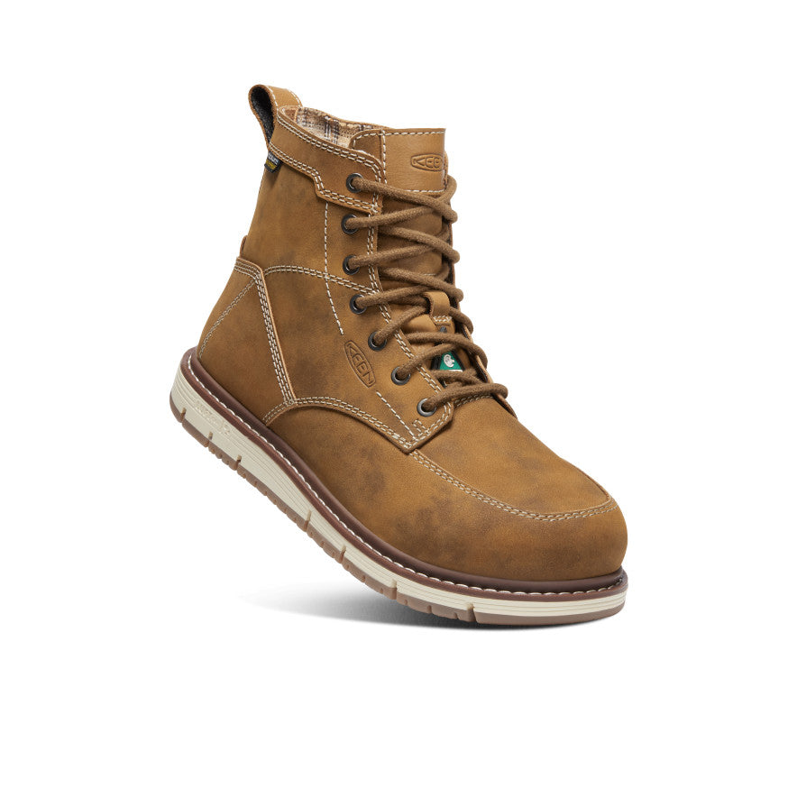 Women's CSA San Jose 6" Waterproof Boot (Aluminum Toe) Almond/Gum Kg 113 - Image 3