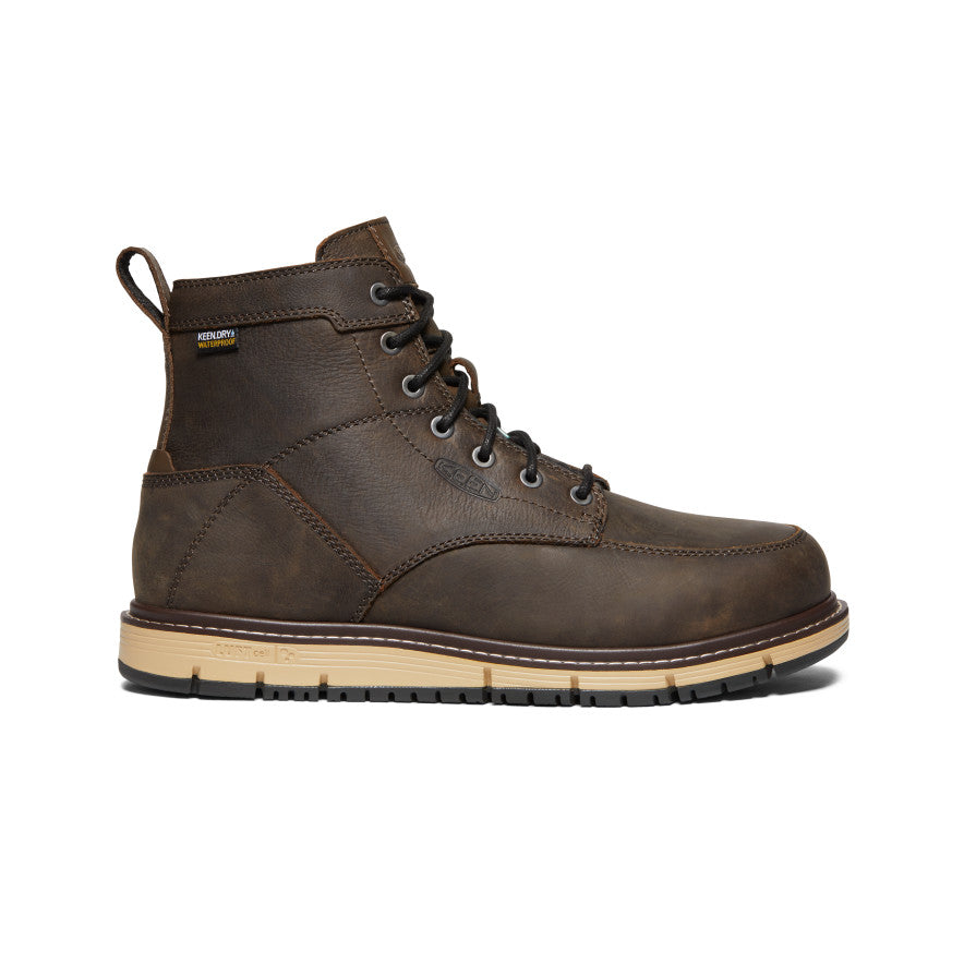 Men's CSA San Jose 6" Waterproof Boot (Aluminum Toe) Cascade Brown/Black