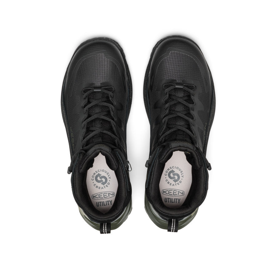 Men's Targhee Blur Waterproof Work Boot (Carbon Toe) Forest Night/Black - Image 4