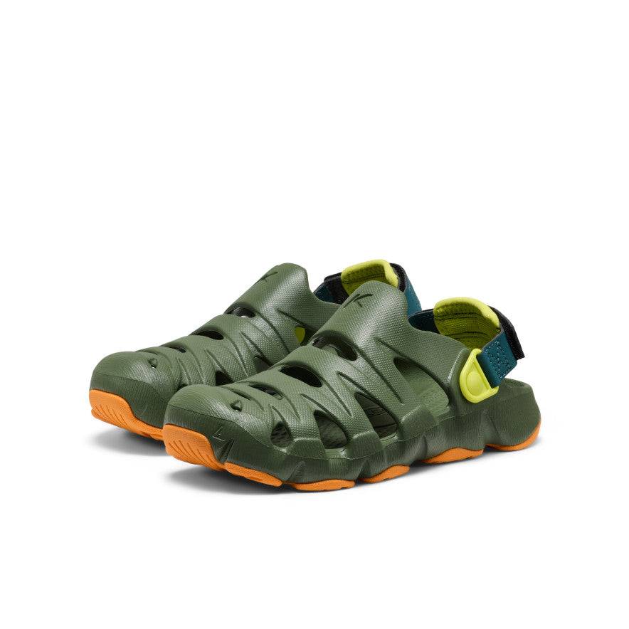 Didelių vaikų „HyperFLT Clog“ Bronze Green/Orange Peel