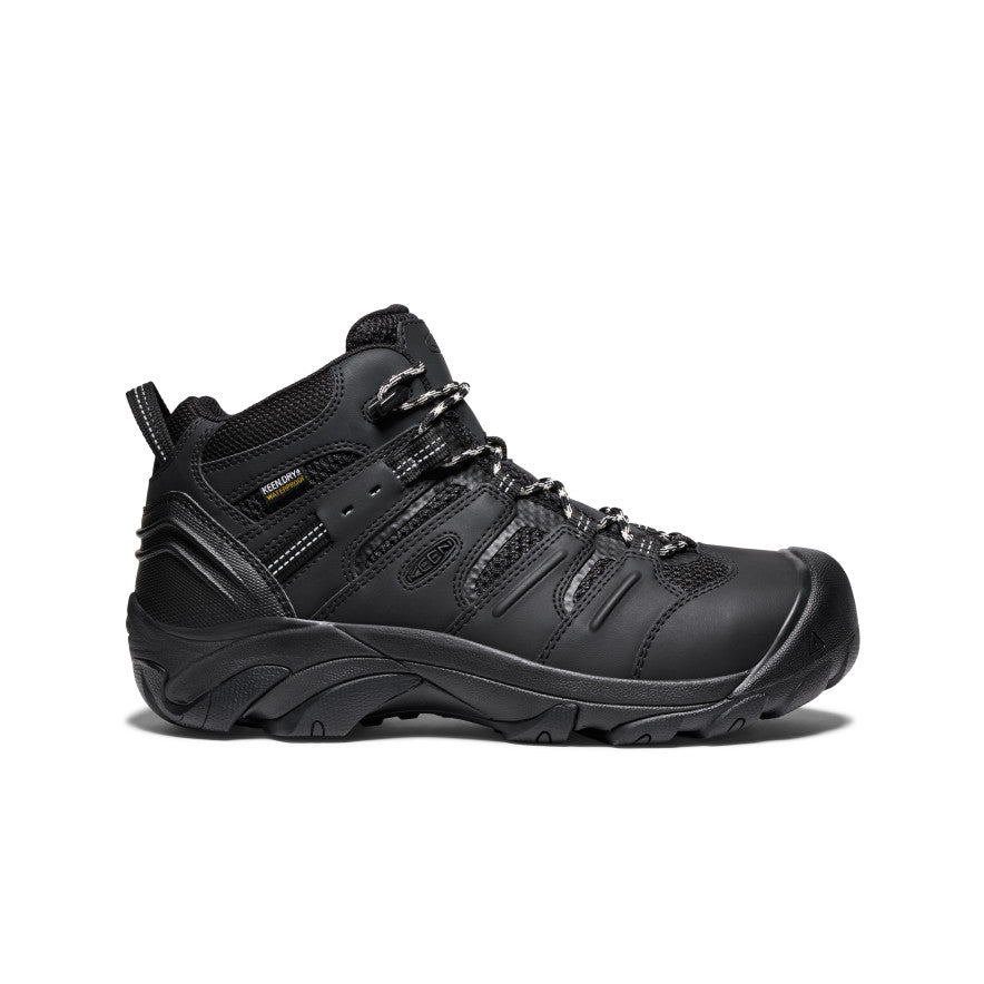 Men's Lansing Mid Waterproof (Steel Toe) Black/Black