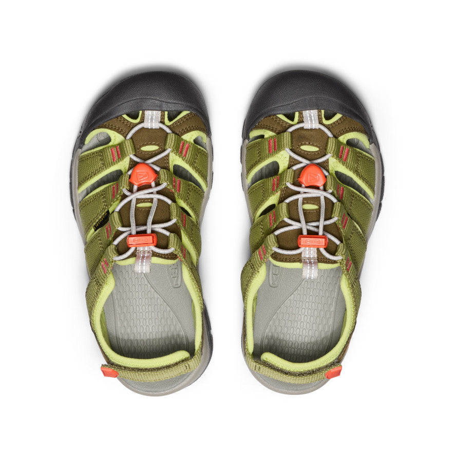 Big Kids' Newport Boundless Sandal Dark Olive/Scarlet Ibis