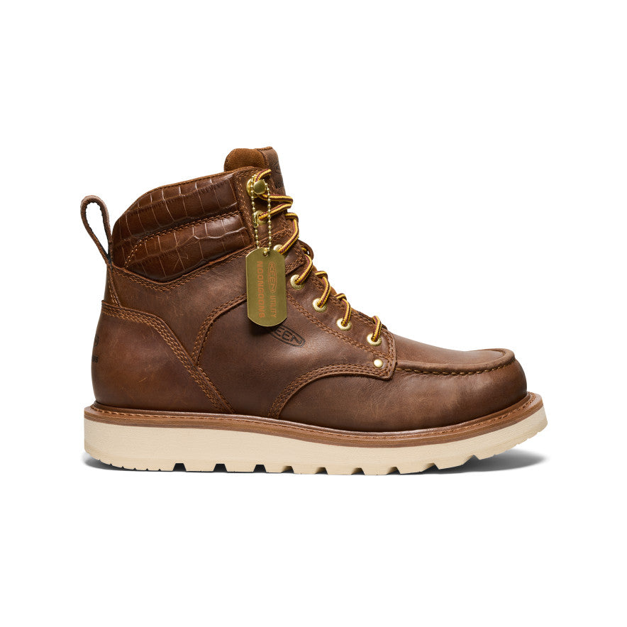 Vyriški 6 colių „Cincinnati“ batai (minkštas priekis) x „Noon Goons“ Leather Brown/Off White - Paveikslėlis 1