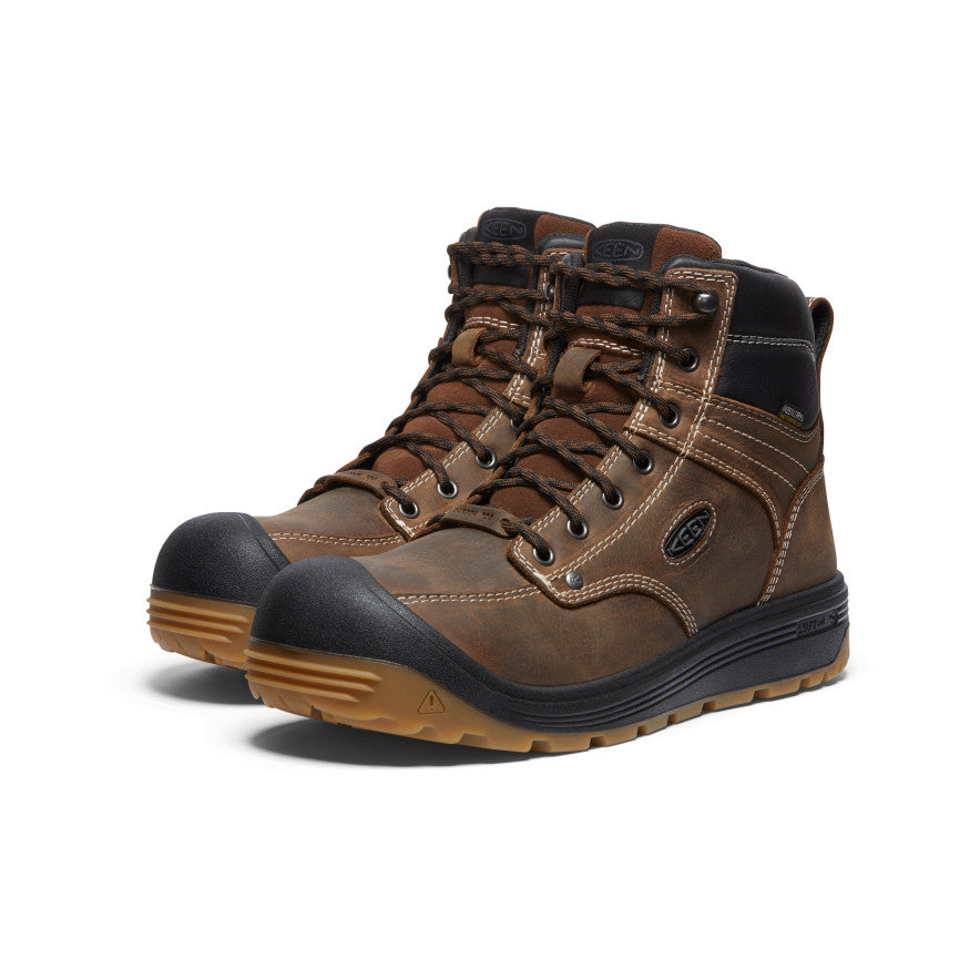 Men's Fort Wayne 6" Waterproof (Carbon Toe) Dark Earth/Gum - Image 2