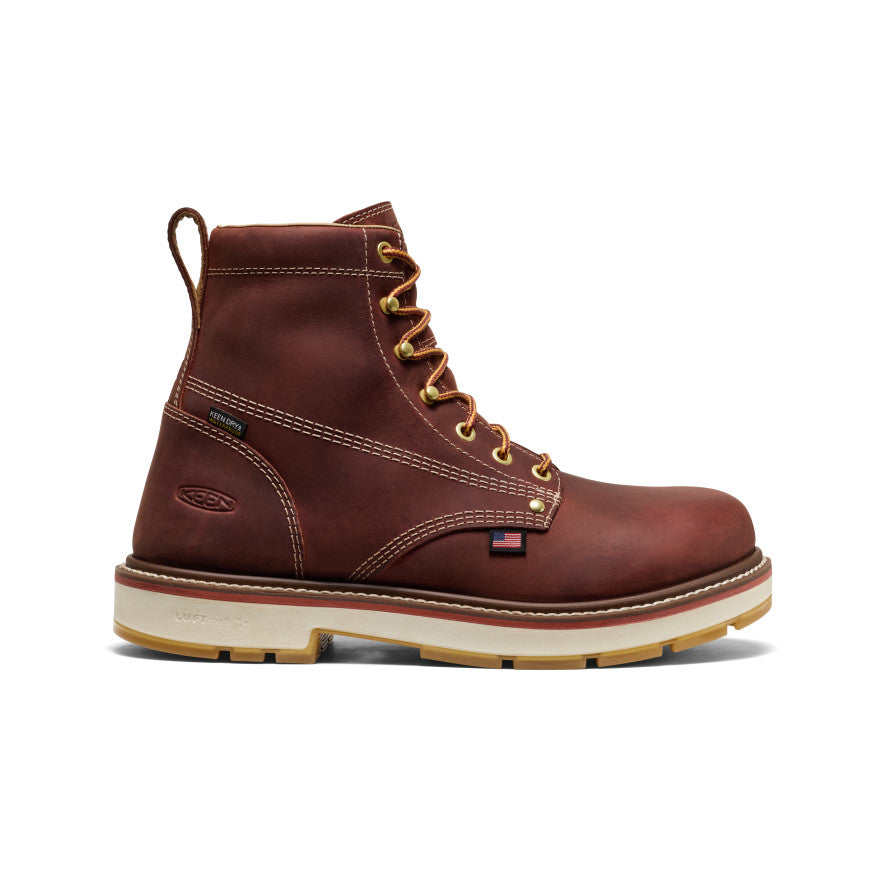 Men's Liberty 6" Waterproof 90° Heel Boot (Carbon Toe) Bombay Brown/Gum