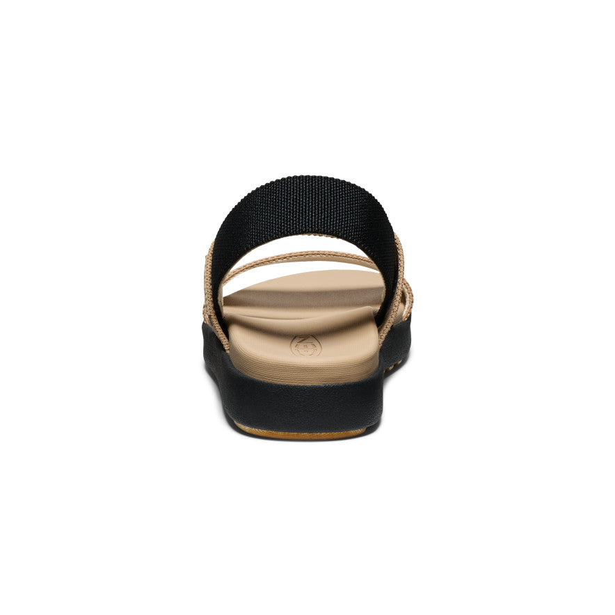 Moteriškos „Elle Backstrap Sandal Wide“ basutės Cornstalk/Black - Paveikslėlis 5