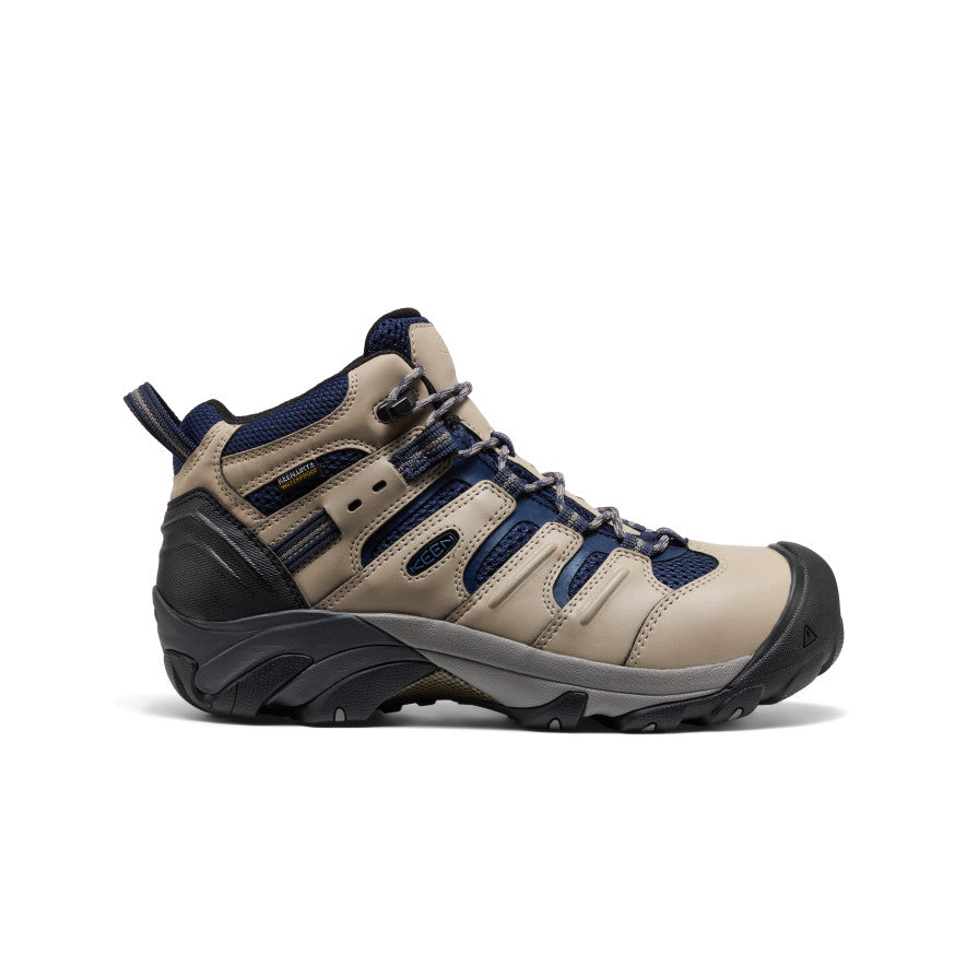 Men's Lansing Mid Waterproof (Steel Toe) Plaza Taupe/Black - Image 1