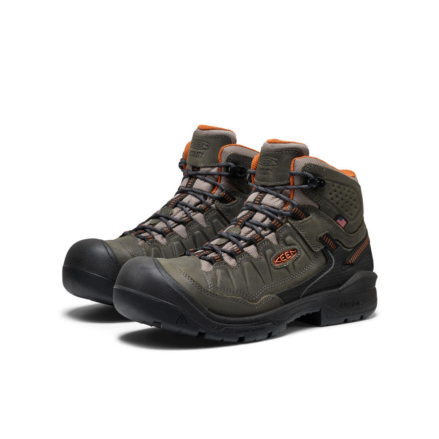 Men's Targhee IV Waterproof Work Boot (Carbon Toe) Magnet/Black