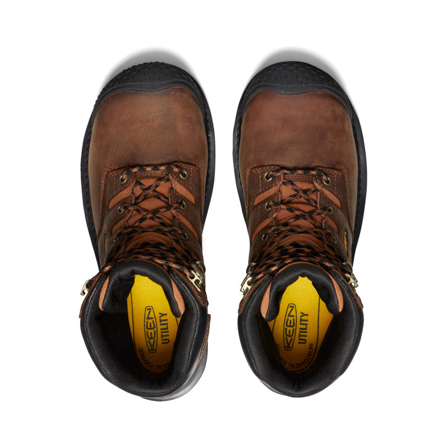 Vyriški Camden 8 colių vandeniui atsparūs batai (su anglies pluošto apsaugine nosele) Leather Brown/Black - Paveikslėlis 4