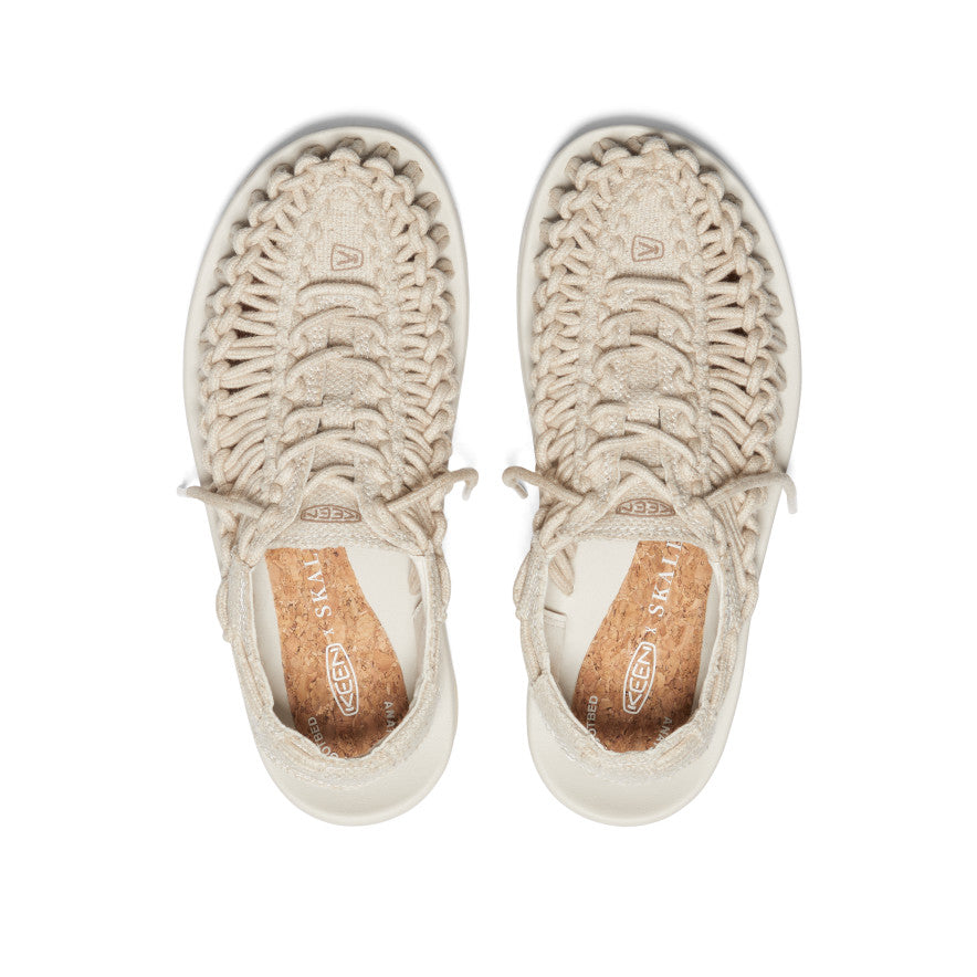 Women's UNEEK Canvas Skall Studio Sneaker Natural/Birch - Image 4