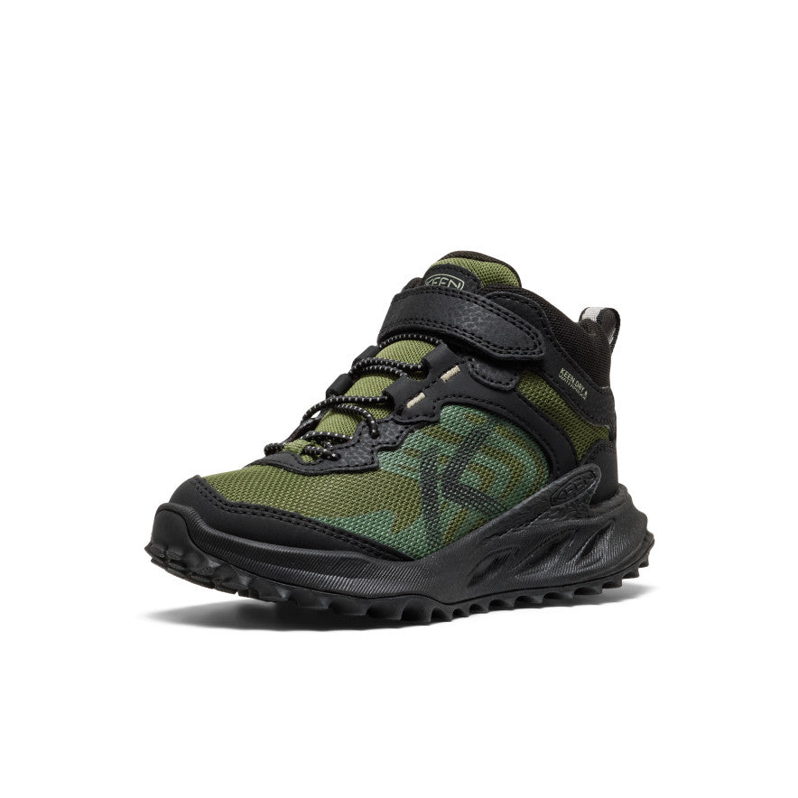 Mažų vaikų Zionic neperšlampami žygio batai Black/Bronze Green
