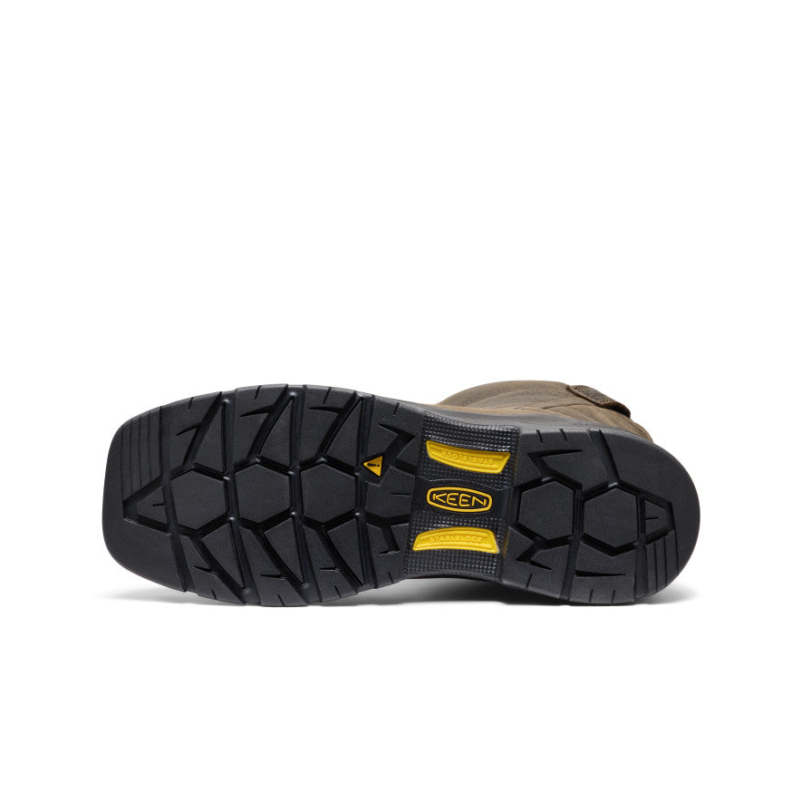 Men's CSA Flatland Pull-On Waterproof Work Boot INT MET (Carbon Toe) Dark Brown/Black - Image 6