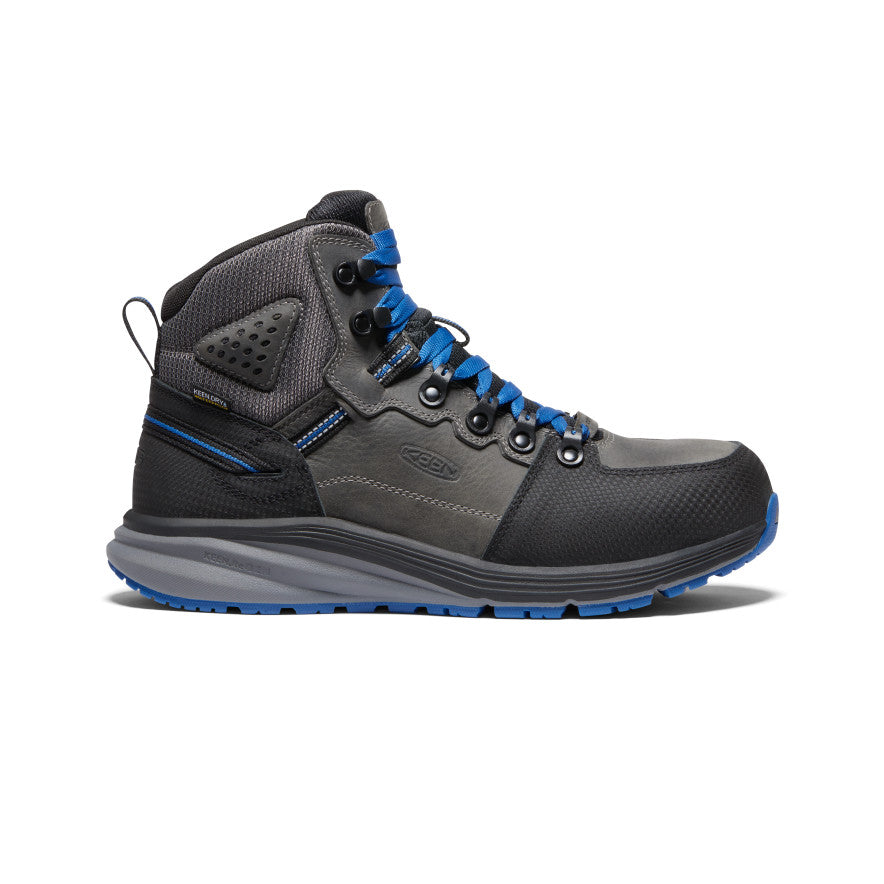 Men's Red Hook Waterproof Boot (Carbon Toe) Steel Grey/Bright Cobalt