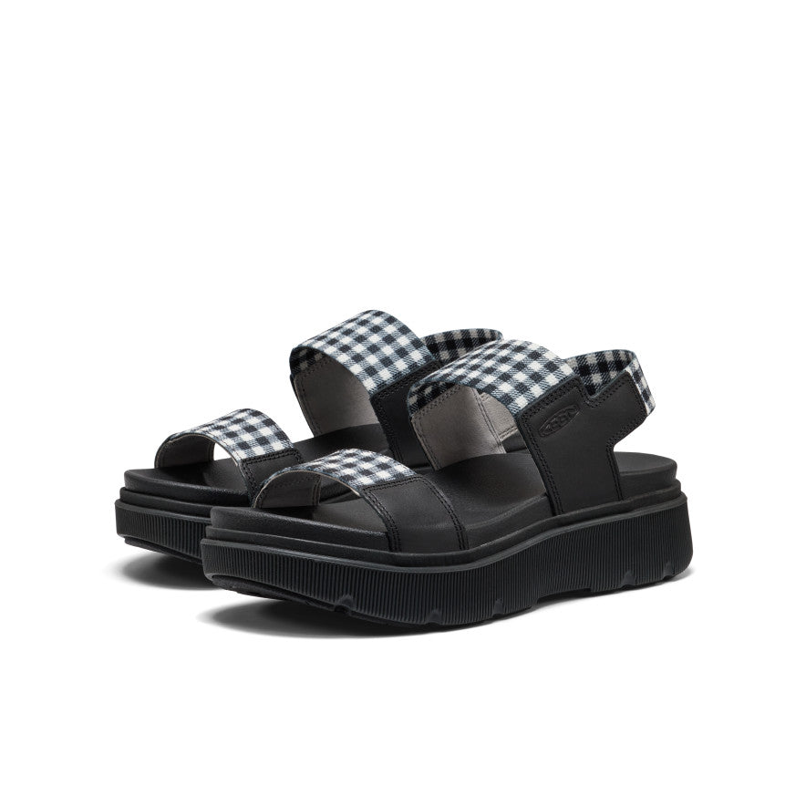 Moteriškos basutės su dirželiu per kulną „Elle Mila“ Black/Multi Black