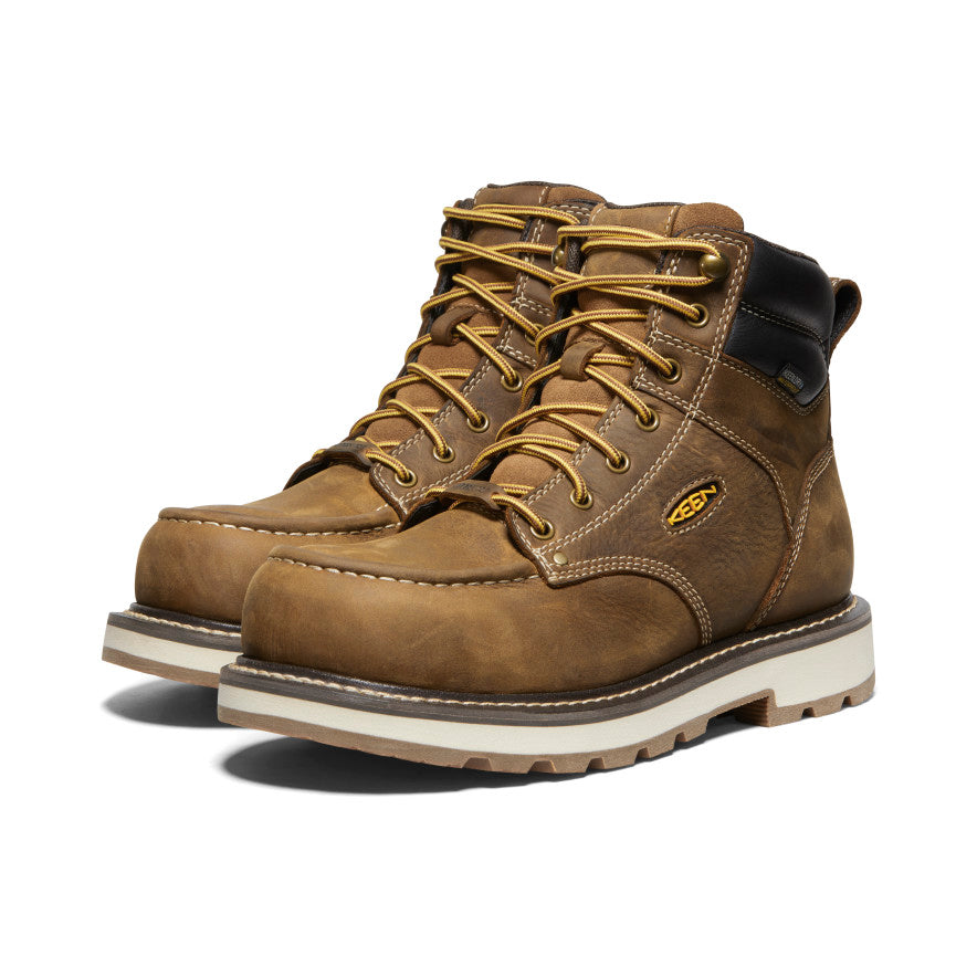 Men's Cincinnati 6" Waterproof 90° Heel Boot (Carbon Toe) Belgian/Sandshell - Image 2