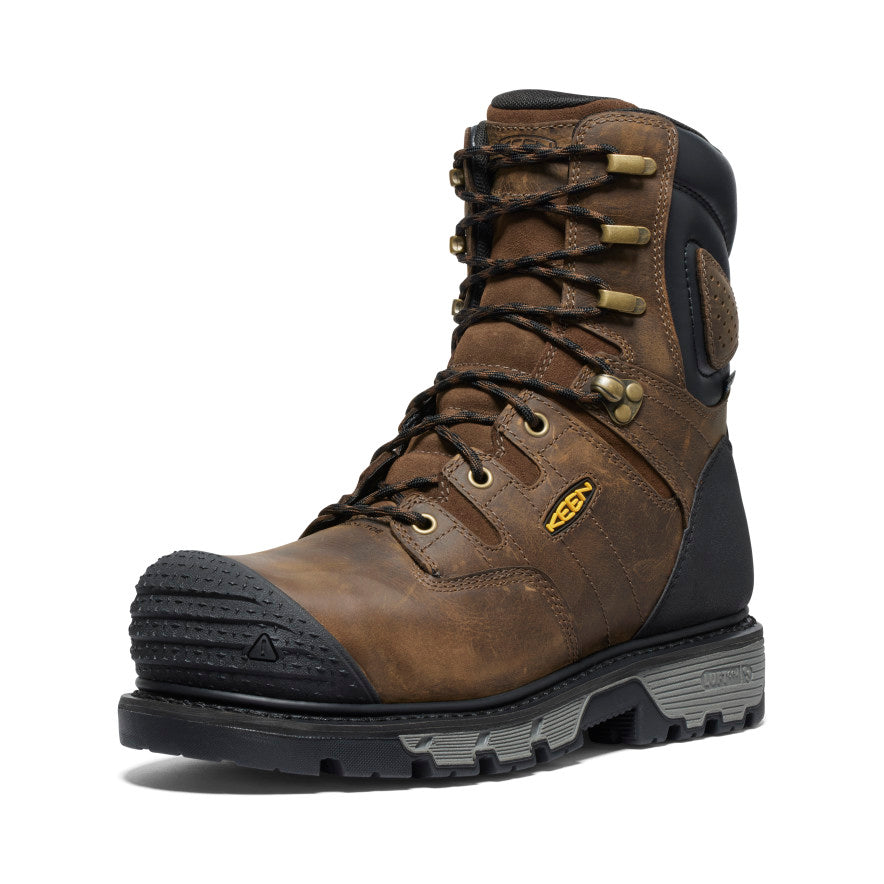 Men's CSA Camden 8" Waterproof Boot (Carbon Toe) Dark Earth/Black - Image 3