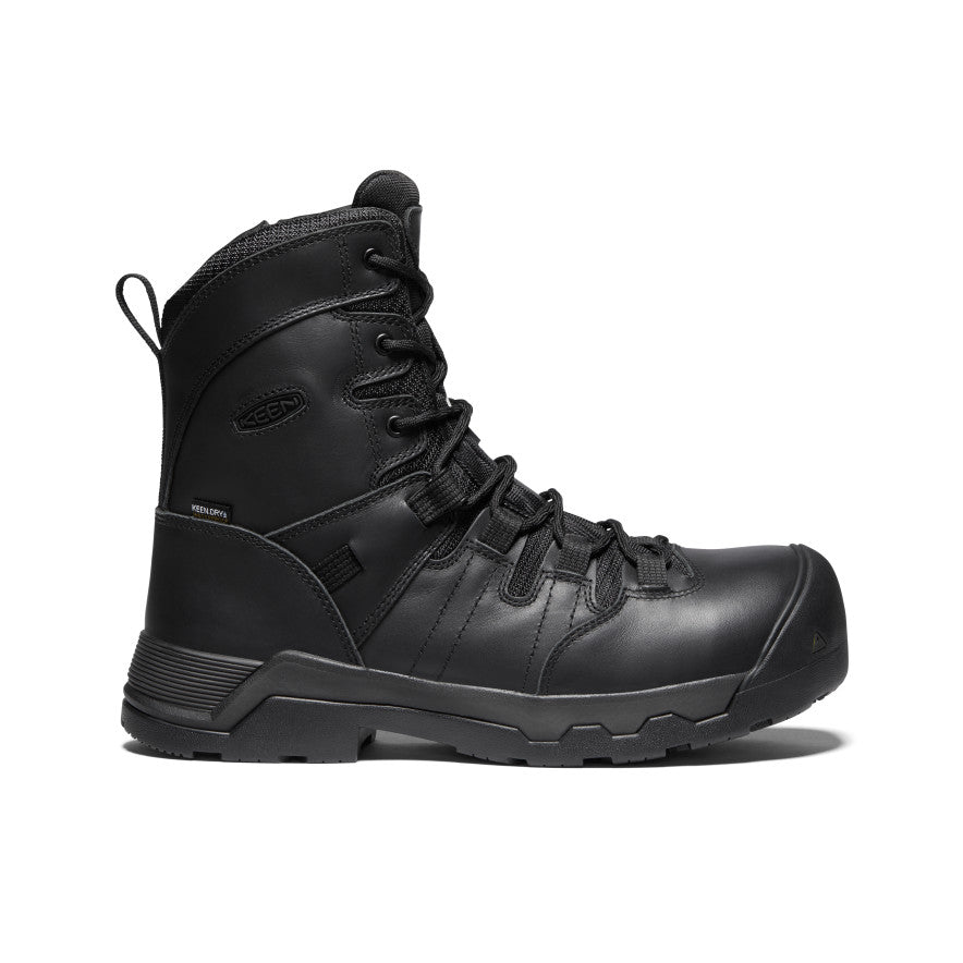 Men's CSA Oshawa+ 8" Side Zip Waterproof Boot (Carbon Toe) Black/Black - Image 1