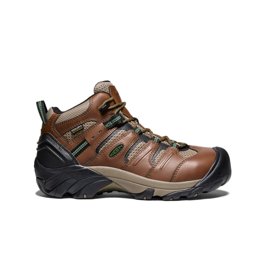 Men's Lansing Mid Waterproof (Steel Toe) Bison/Black