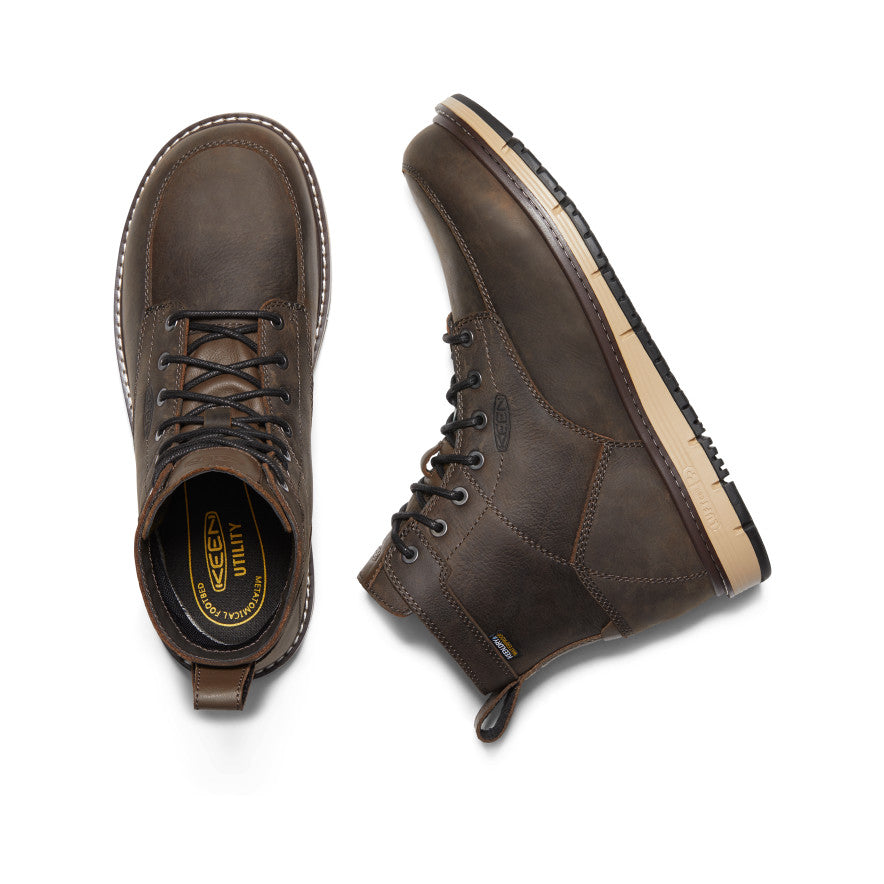 Men's CSA San Jose 6" Waterproof Boot (Aluminum Toe) Cascade Brown/Black
