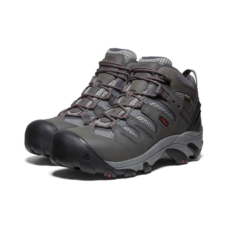 Men's Lansing Mid Waterproof (Steel Toe) Magnet/Fired Brick