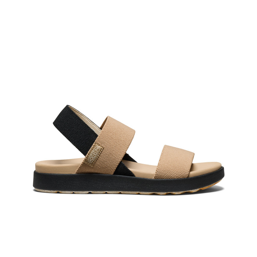 Moteriškos „Elle Backstrap Sandal Wide“ basutės Cornstalk/Black - Paveikslėlis 1