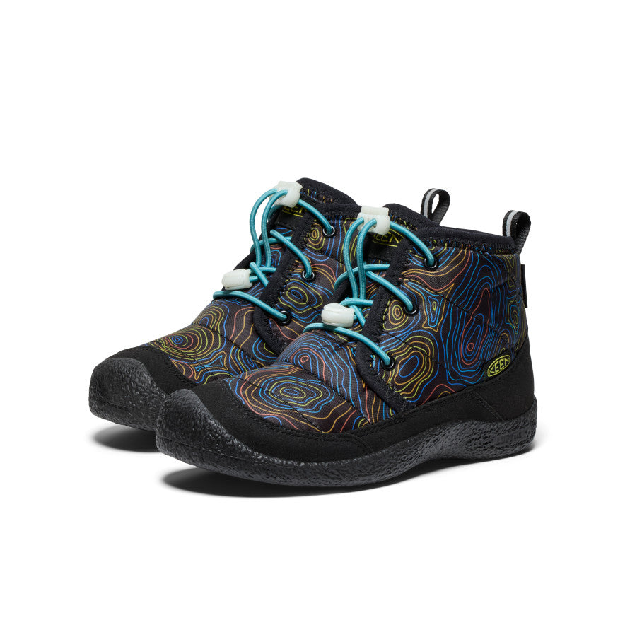 Big Kids' Howser II Waterproof Chukka Black/Reef Waters