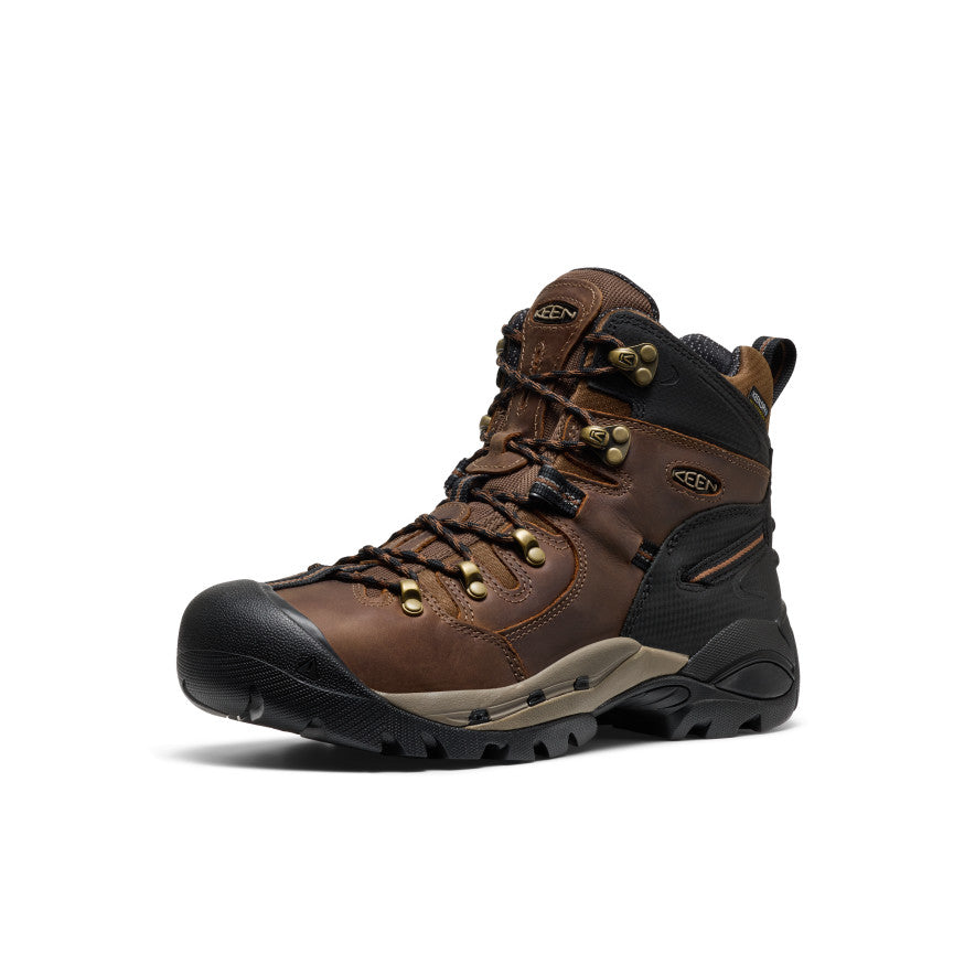 Men's Pittsburgh 6" Waterproof Boot (Steel Toe) Bison/Black