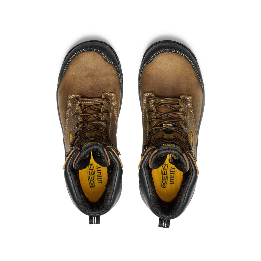 Women's CSA Evanston 8" Waterproof Boot (Carbon Toe) Bison/Black - Image 4