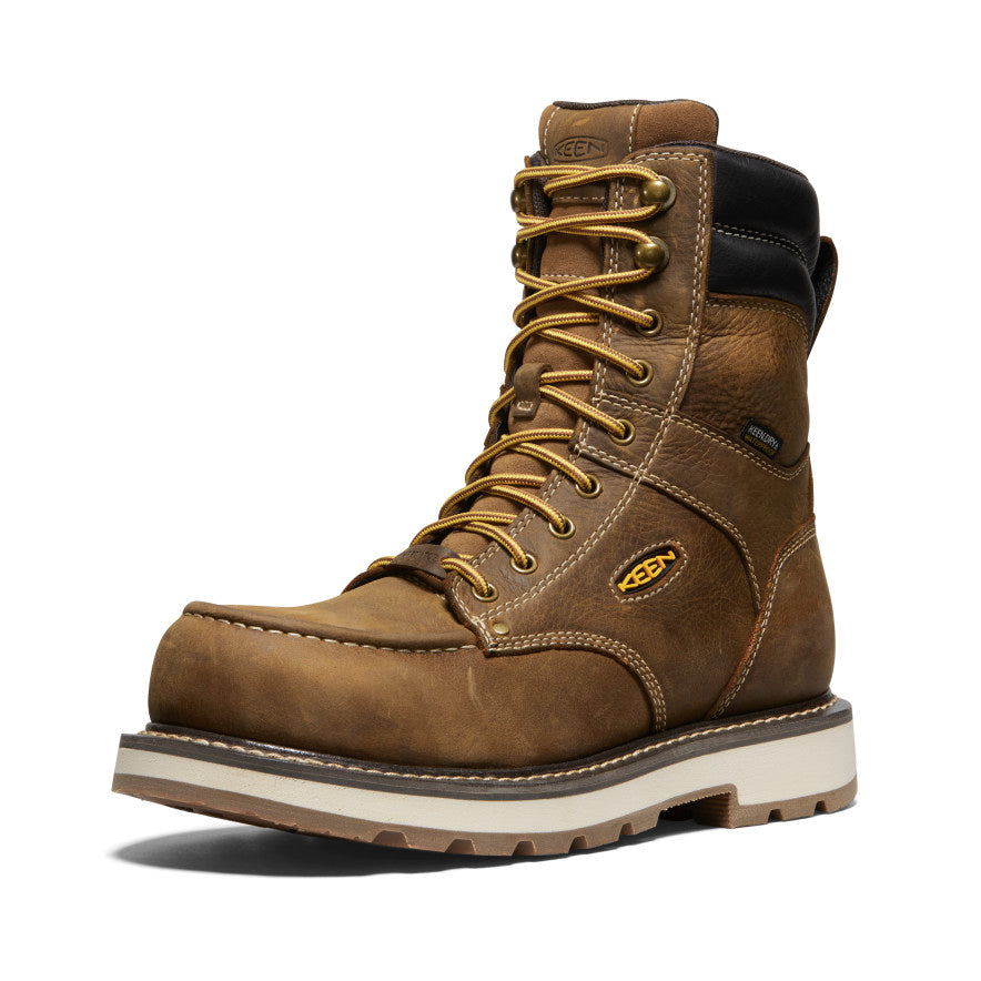 Men's CSA Cincinnati 8" Waterproof 90° Heel Boot (Carbon Toe) Belgian/Sandshell - Image 3
