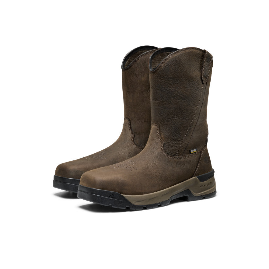 Vyriški CSA Flatland Pull-On neperšlampami darbiniai batai (su anglies pluošto nosele) Dark Brown/Black - Paveikslėlis 2