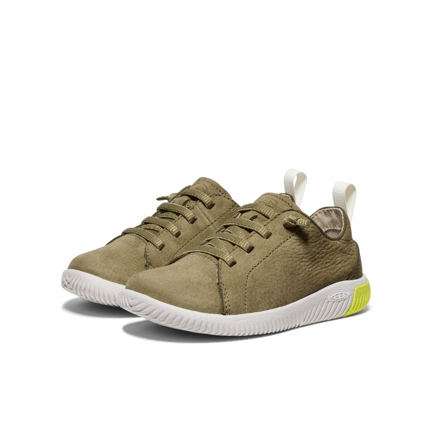 Little Kids' KNX Leather Sneaker Martini Olive/Evening Primrose