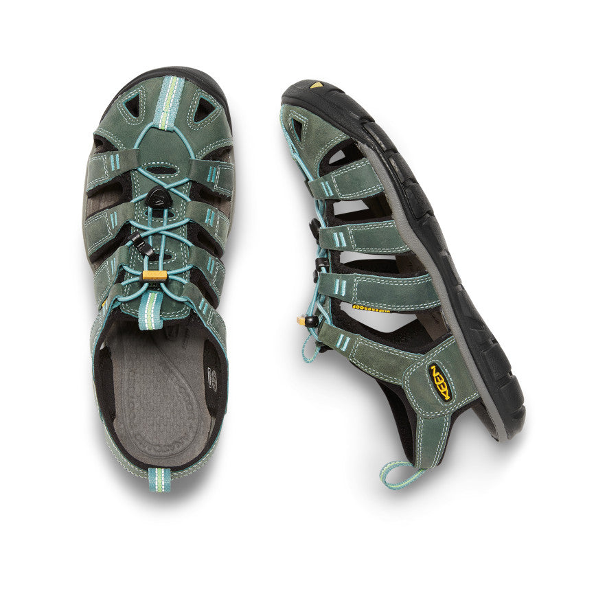 Women's Clearwater Leather CNX Mineral Blue/Yellow - Image 4