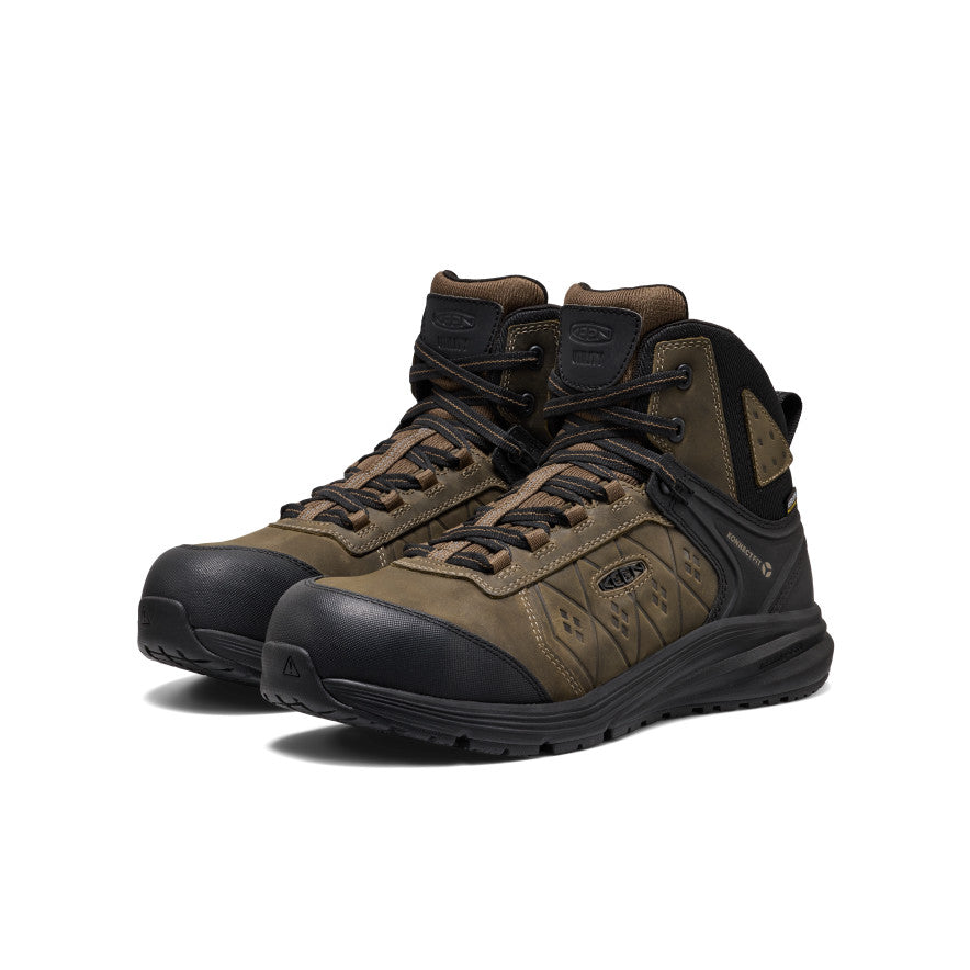 Men's Vista Energy Leather Mid Waterproof SG (Carbon Toe) Canteen/Black